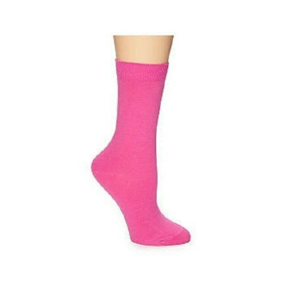 Hue Women Basic Anklet Comfort Top Socks 2-Pairs Pink One Size 400005